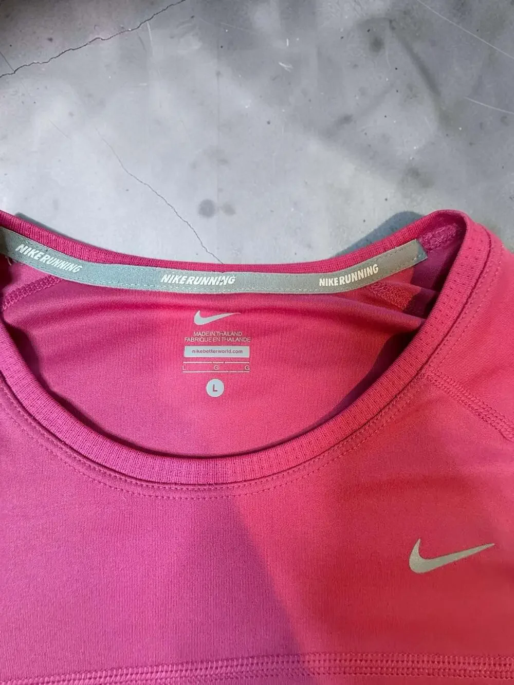 Nike Dri-FIT Women's Long Sleeve Running Top Pink